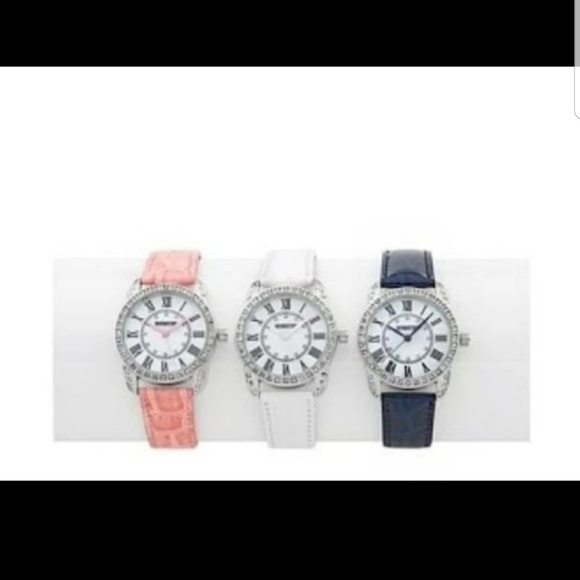 Croton Jewelry Manhattan By Croton Crocoembossed Watch Poshmark